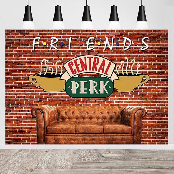 Punainen tiiliseinä sohva kahvila valokuvaus tausta retro pub aikuisten syntymäpäiväpallo juhlat tausta 80-luvun 90-luvun syntymäpäiväjuhlan koriste banneri 7x5ft
