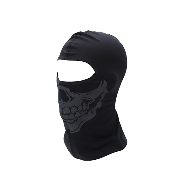 Balaklava Helmask för Motorcykel Cykling Skidmask för Män Kvinnor Andningsbar Black skull