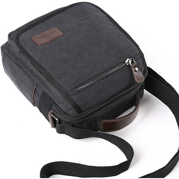 Herre Taske Messenger Taske Lærred Skuldertasker Rejsetaske Herre Pung Crossbody Tasker til Arbejde Forretning