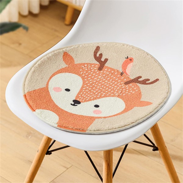 Round Children's Chair Cushion - Chair Cushion - Soft Seat Cushion - Children's Floor Cushion - Round Cushion (Koala, 30 x 30 cm)