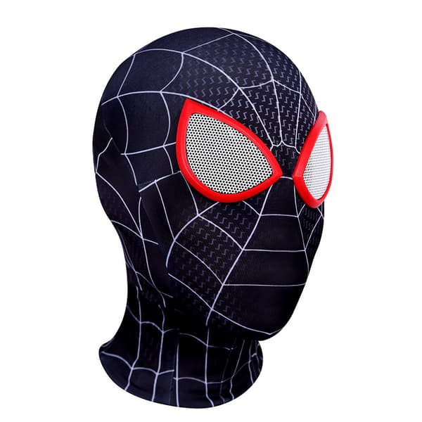 Spiderman hodeplagg Miles ekspedisjonsrekvisitter øyne lysende maske barn
