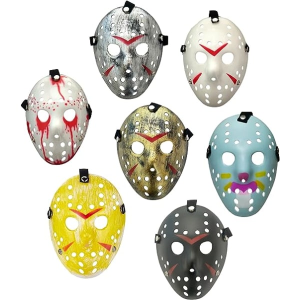 7-pak Halloween maske cosplay kostume maske