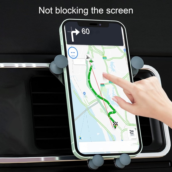 Biltelefonhållare, Kreativ telefonhållare, Universell bilventilationshållare, Höjdjusterbar GPS-telefonhållare