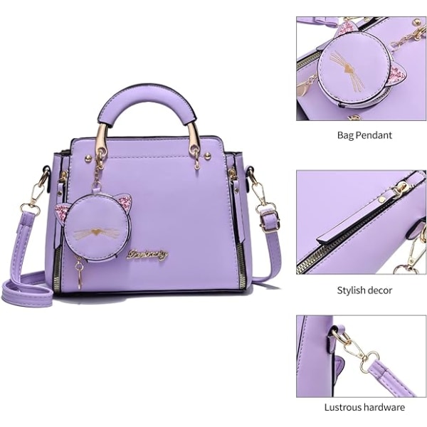 Moderne Punge og Håndtasker til Kvinder Damer Læder Top Håndtag Satchel Skuldertasker Små Totes