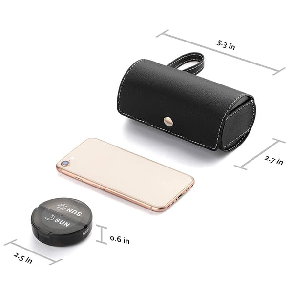 1 pc (Black) Case Weekly Pill Box Organizer 2 Times A Day