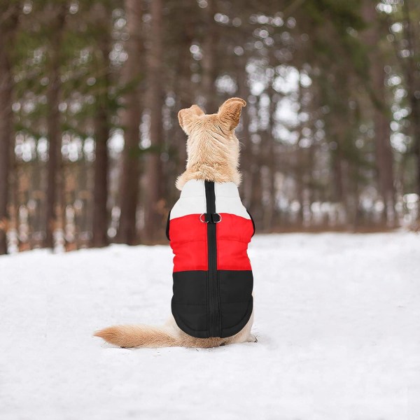 Kjæledyrshund Kattfrakk med bånd Ankerfarge Patchwork Polstret valpevest Jakke Teddy Chihuahua-kostymer Pug Cloth XS S M L (X-Small (pakke med 1), svart)