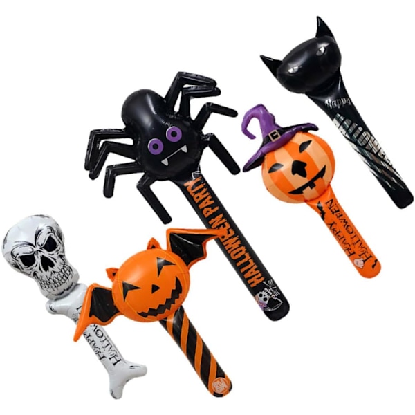 5 stk oppustelige Halloween Mylar-balloner Halloween Aluminium-balloner Ballons Dekorationsballoner til Mylar-ark Aluminiumfolie Dekoration