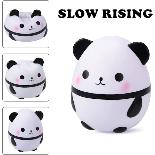 Panda Squishies Jumbo Hitaasti Nousevat Squishies Ihastuttavat Stressinlievityslelut, Valkoinen