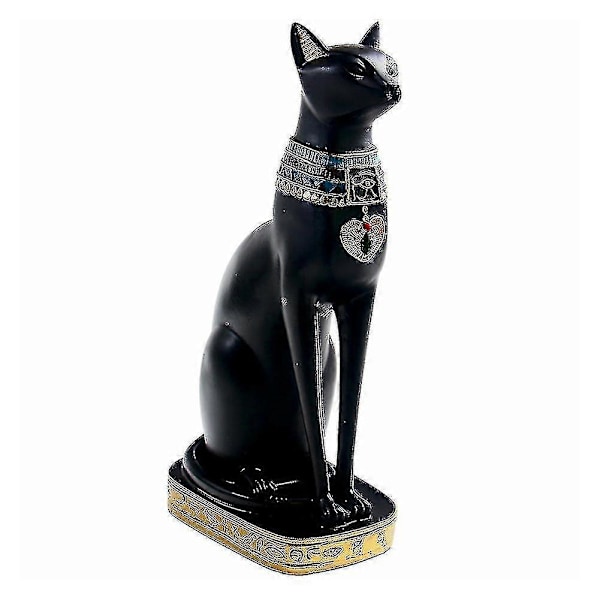 Egyptisk Gudinde Bastet Kat Samlerobjekt Statue Hjemmekontor Dekoration L
