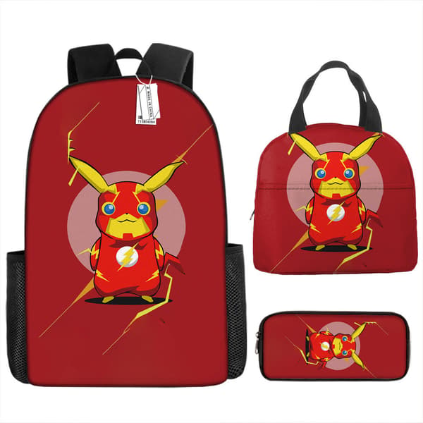 2025 Latest Model Pokémon Backpack Set Includes a School Bag, Lunch Bag, and Pencil Case 2