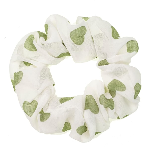 Scrunchies til hår, søde hjertehårscrunchies til kvinder, bandana scrunchies, 5PCS bandana scrunchy hårelastikker, scrunchies hårelastikker til kvinder.(Hjerte)