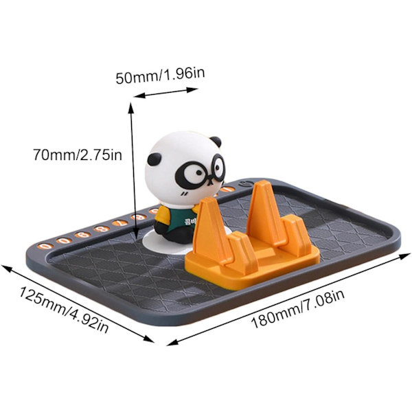 Mobiltelefonholder i silikon til bil, tegneseriefigur-design biltelefonholder | Holdbar biltelefonholder kompatibel med