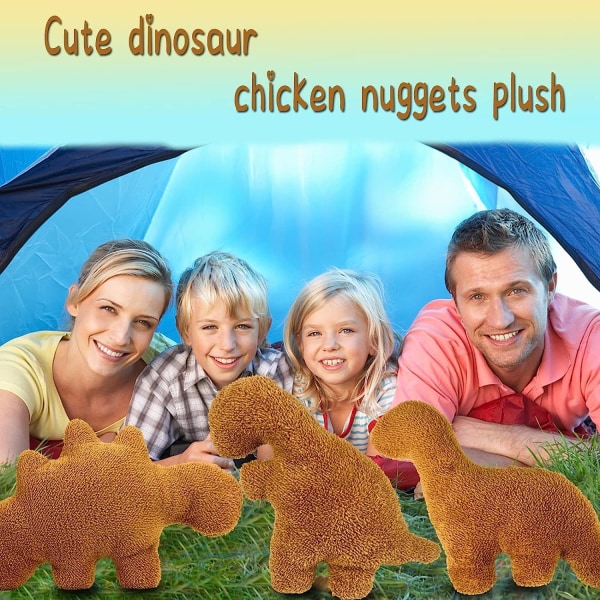 Sød Dino Nugget Pude Blød Squishy Dinosaur Kreative Gaveideer til Drenge og Piger Påske Fødselsdag (Brontosaurus), 11,8\"