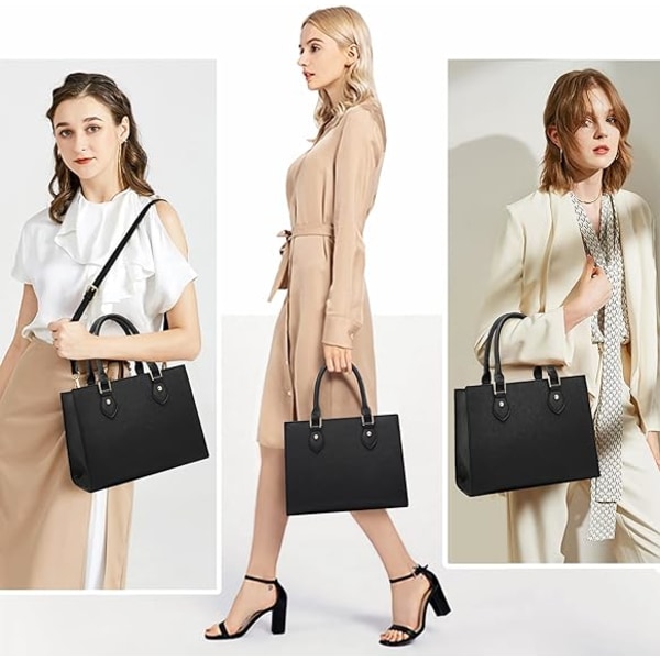Crossbody-tasker og håndtasker til kvinder PU-læder Tote Top-håndtag Satchel-skuldertasker