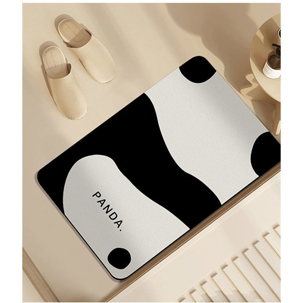 Liukumaton piimakivi kylpymatto, hometta hylkivä, nopeasti kuivuva panda kylpymatto, piimakivi kylpymatto, ulkosuihku, imukykyinen kumikylpymatto