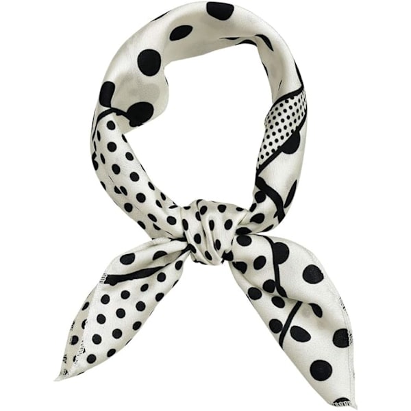 50cm 1950-talls Vintage Retro Polka Dots Firkant Skjerf Hode Hals Skjerf Tørkle