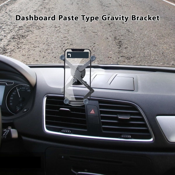 Biltelefon - Justerbar usynlig montering til roterende luftventil | Telefonmonteret Dashboard Port 360 graders rotation til