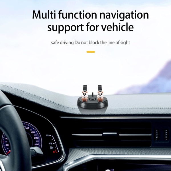 Universal biltelefonholder til bilnavigation, tegneseriedukkedesign, GPS-telefonholder, biltilbehør