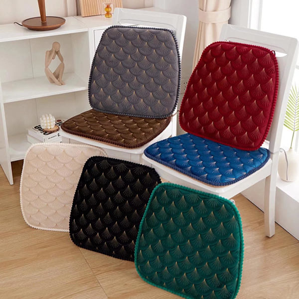 Trapetsi sisätuolin tyynyt, tahrankestävät tuolinpehmusteet, pehmeä ja ihoystävällinen kristallifleece, tahrankestävä, irrotettava ja konepestävä päällinen Mach Greenissä