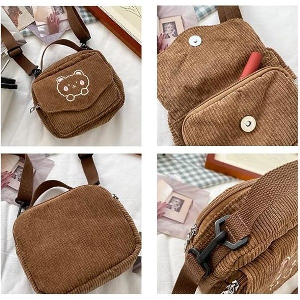 Kawaii pung crossbody taske Kawaii pung Kawaii crossbody taske Kawaii fløjl pung