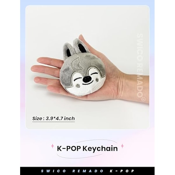 Kpop-avaimenperät, söpö sarjakuva-avaimenperä, auton avaimen riipus, naisten käsilaukun lompakon riipukset SKZOO, kissa