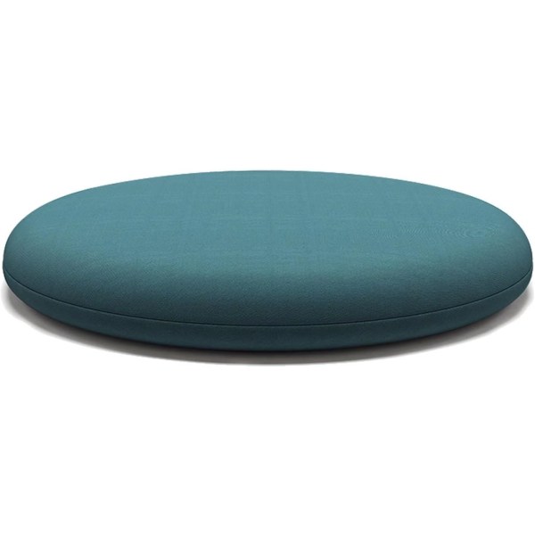 Tyk rund stolehynde, Aftagelig havestolehynde, Memory Foam indendørs udendørs stolepude, 30 cm blågrøn, A