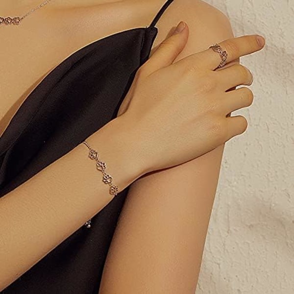 925 Sterling Hopea Koira Kissa Tassunjälki Rannekorut Kissa Rannekoru Säädettävät Rannekorut Naisille Tytöille Koira Äiti Lemmikkieläinten Ystävä Lahjat Korut…