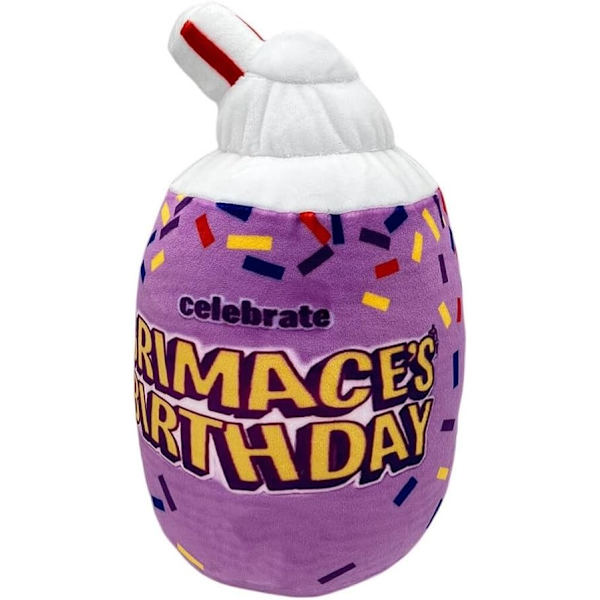 Grimace-pehmolelu - 10 tuuman Grimace Shake -pehmolelu leluja faneille - Söpö ja pehmeä täytetty hahmonukke lapsille ja aikuisille