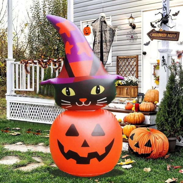 Ilmapallo Halloween-koristeet | Ilmapallo Halloween-kissa Kurpitsa Aave - PVC Ilmapallo Halloween-koriste puutarhaan, pihalle, nurmikolle, terassille