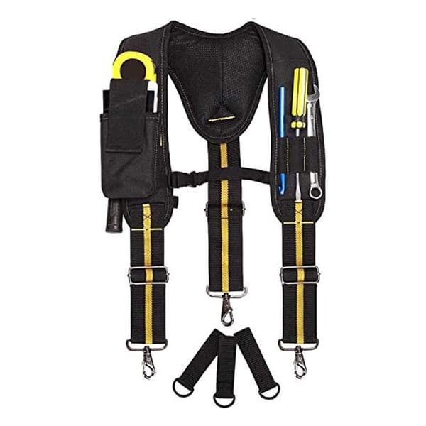 Tool Belt Suspenders, Work Suspenders, Tool Belt Adjustable Suspenders Multi-Pocket Tool Bag