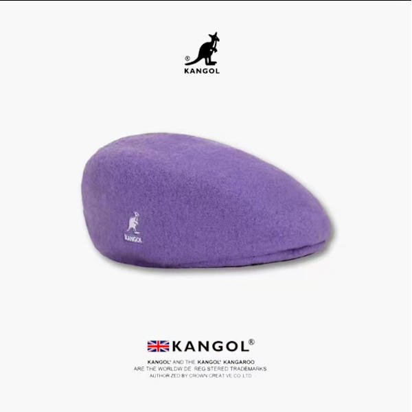 Kangol 504 Flat Cap Mænd Kvinder Casual Berets Hat Vinter Newsboy Caps Til Mænd Kvinder Purpur S（54-56cm）