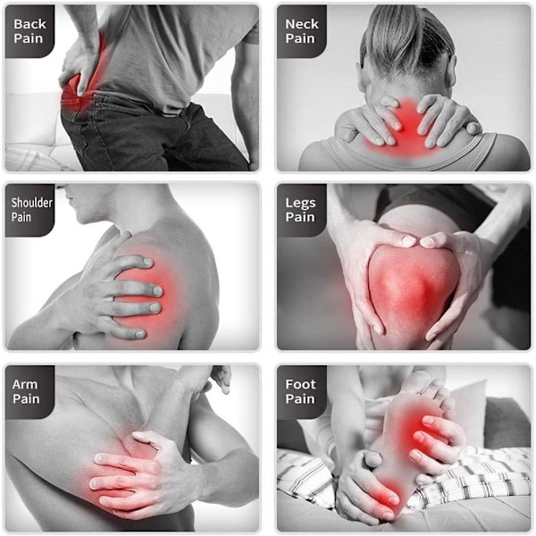 Nackmassageapparat, Djupvävnadsmassage 3D-knådning, Portabel, med Värme, Shiatsu-massage för Nacke, Rygg, Axel, Fot och Ben, för Hem och Bil