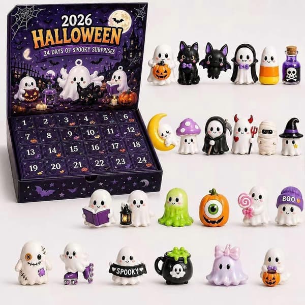 2026 Countdown to Halloween Every Day with This Halloween Countdown Calendar with 24 Unique Spooky Figures