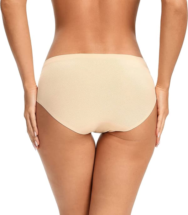 Sømløse Hipster Truser for Kvinner, Stretch, Pustende, Usynlig Bikini Undertøy