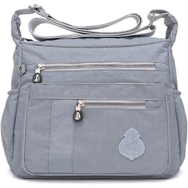 Crossbody-väska för kvinnor i nylon, vattentät axelväska, lätt handväska