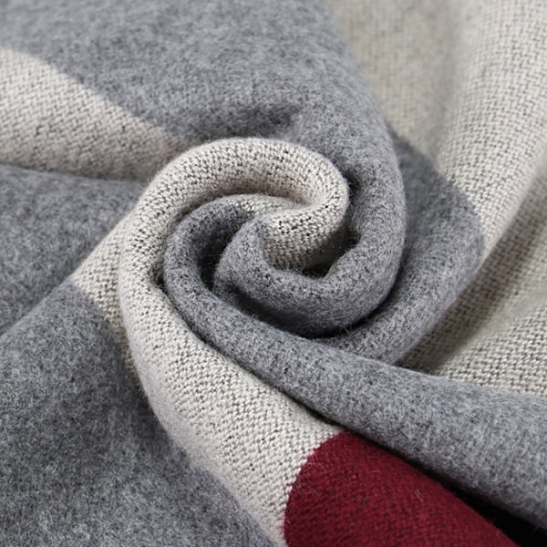 Miesten Luksusmerkki Talvihuivi | Miesten Huivi Ruudullinen Käsittelemätön | Miesten Luksusmerkki Huivit - Huivi Design Q-26 180cm