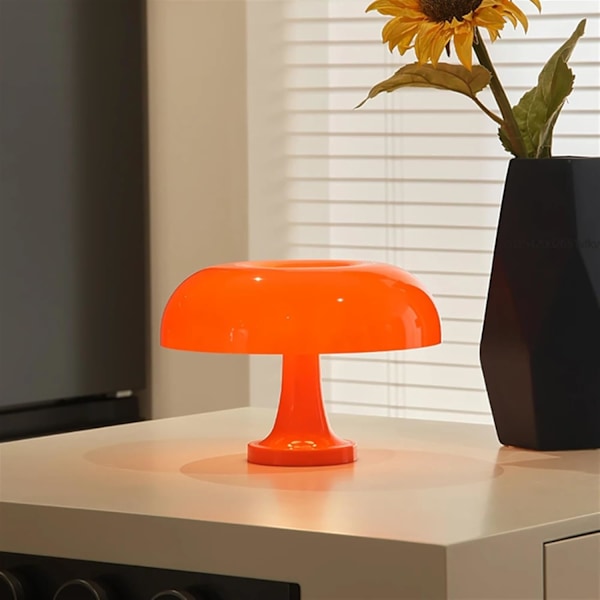 Klassisk Svampebord Moderne Bauhaus Design Bord Hotel Soveværelse Atmosfærisk Lampe Orange