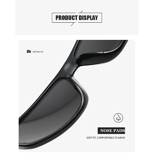 Polaroidglasögon för mörk körning och dimma - Kvalitet Gray lens