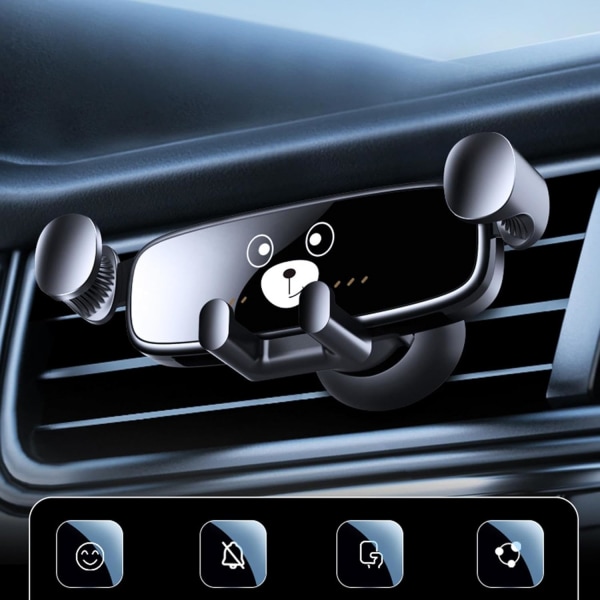 Bil Air Vent Mobilhållare | Universal roterande telefonhållare | Biltillbehör, för underhållning, navigering, GPS,