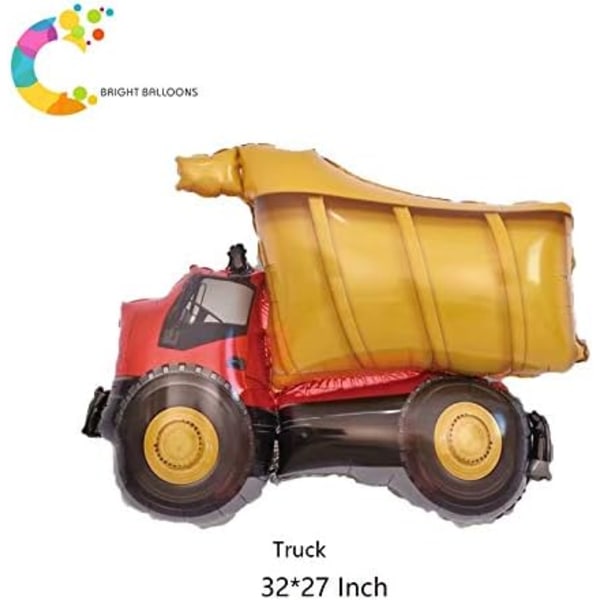 Transportfestartiklar Fordon ballonger set (Lastbil Ambulans Polisbil Skolbuss Brandbil Tank Jet Ballonger) Födelsedagsfestdekorationer