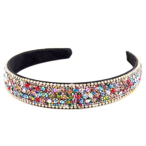 Rhinestone-pandebånd til kvinder - krystal-bling-diamant-pandebånd - glitter-pandebånd - fødselsdagspige-pandebånd - retro-hårtilbehør - gaver (blandet farve)