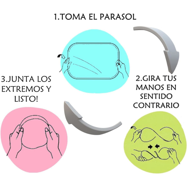 ANGULAR SIDE PARASOL RM SUMMER MED. 65 X 38 cm MED SUCTION CUPS
