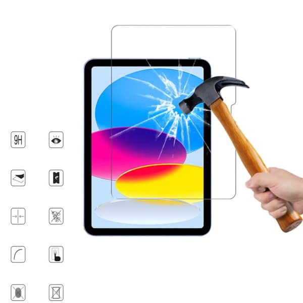 iPad (A16) gen 11 2025 screen protector tempered glass 9H transparent