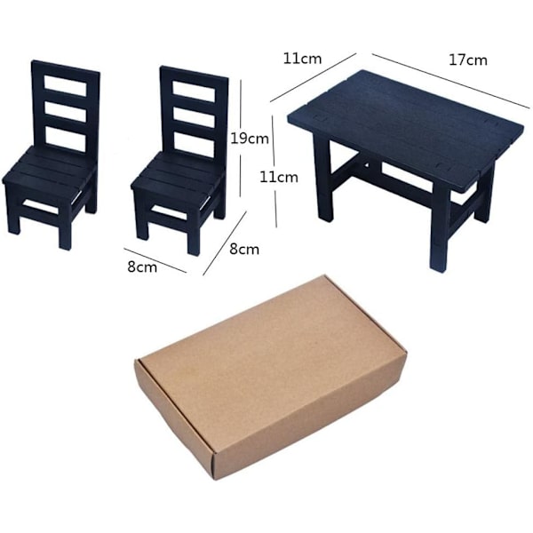 1/6 Dockmöbler, Trä Kvadratstolar 3st/Set, Dockhus Matsal Vardagsrumsdekor, 12-tums Dockmöbler Modellleksak, Vit