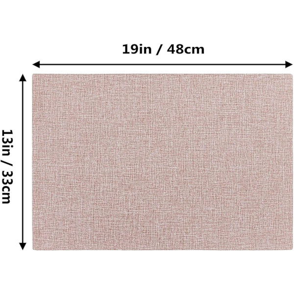 Pellavapaikka-alustat 2 kpl, 48cm x 33cm, lämmönkestävät, pestävät ja liukumattomat, pöytäkoristeluun, keittiöön, ravintolaan, tummanharmaa