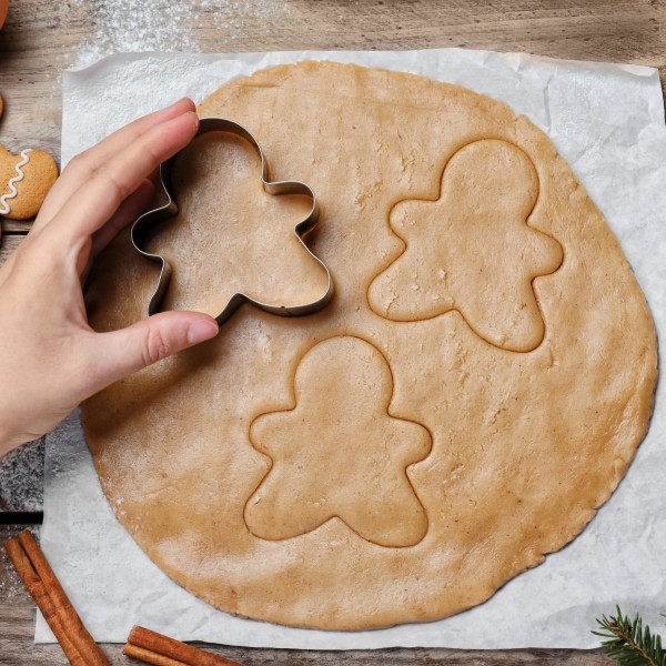 10 stk rustfrie pepperkakeform i rustfritt stål til julepynt