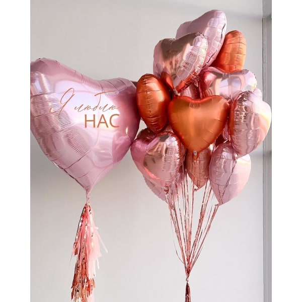 10 kpl baby vaaleanpunainen kalvosydämen muotoiset ilmapallot 18 tuuman vaaleanpunaiset sydänilmapallot baby shower hää-ystävänpäiväkoristeet rakkausilmapallot
