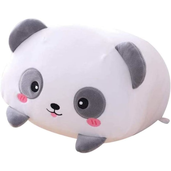 8 tommer Cute Panda Plys Fyldt Squishy Dyre Cylindrisk Kropspude, Super blød tegneserie-krammelegetøj, Børn Sove Kawaii Pude