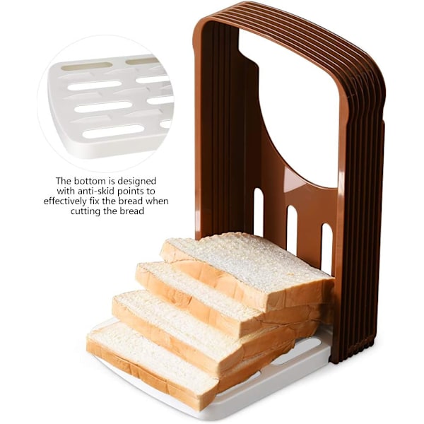 Bread Slicer, Foldable Adjustable Bread Slicer, Slicing