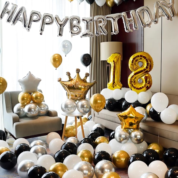 40 tuuman kultaiset heliummylar-foliopallot , numero 1 ilmapallo syntymäpäiväkoristeisiin lapsille, vuosipäivän juhlakoristetarvikkeet